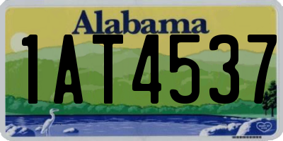 AL license plate 1AT4537