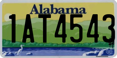 AL license plate 1AT4543
