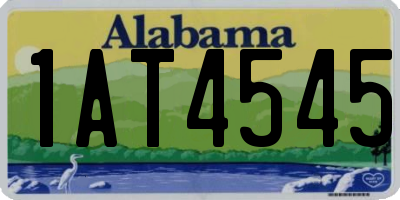 AL license plate 1AT4545