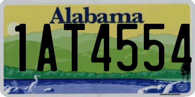 AL license plate 1AT4554