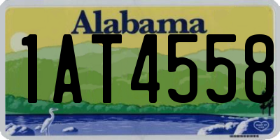 AL license plate 1AT4558