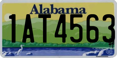 AL license plate 1AT4563