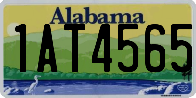 AL license plate 1AT4565