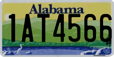 AL license plate 1AT4566