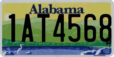 AL license plate 1AT4568