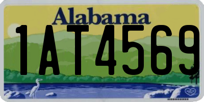 AL license plate 1AT4569