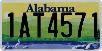 AL license plate 1AT4571