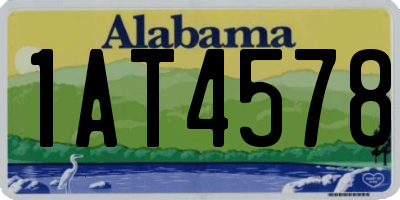 AL license plate 1AT4578