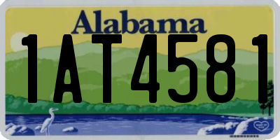 AL license plate 1AT4581