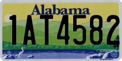 AL license plate 1AT4582