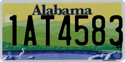 AL license plate 1AT4583