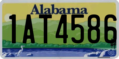 AL license plate 1AT4586