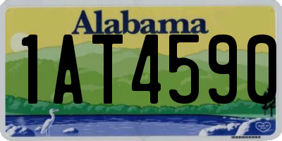 AL license plate 1AT4590