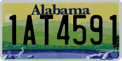 AL license plate 1AT4591