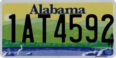 AL license plate 1AT4592