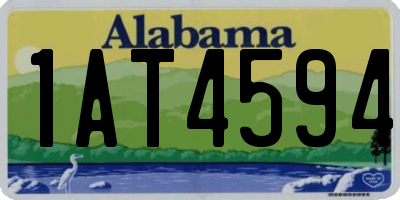 AL license plate 1AT4594