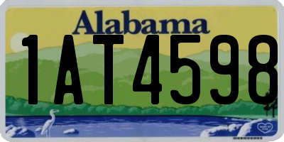 AL license plate 1AT4598
