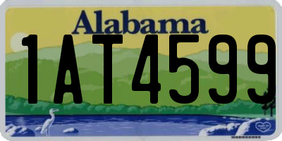 AL license plate 1AT4599