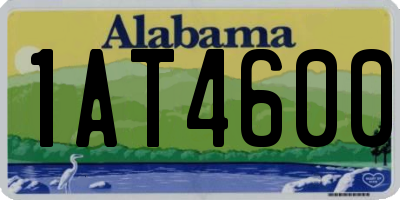 AL license plate 1AT4600