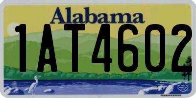 AL license plate 1AT4602