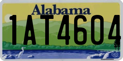 AL license plate 1AT4604