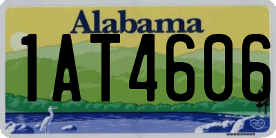 AL license plate 1AT4606