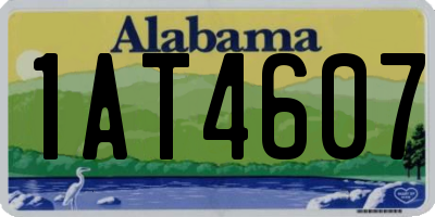 AL license plate 1AT4607