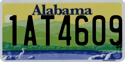 AL license plate 1AT4609