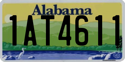 AL license plate 1AT4611