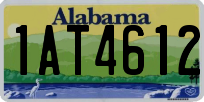 AL license plate 1AT4612