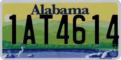 AL license plate 1AT4614