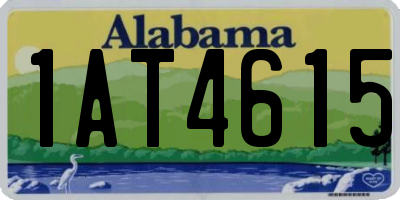AL license plate 1AT4615