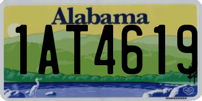 AL license plate 1AT4619