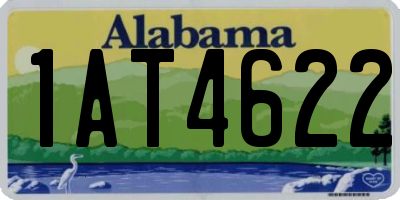 AL license plate 1AT4622