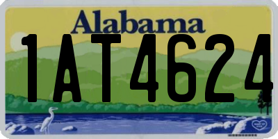 AL license plate 1AT4624
