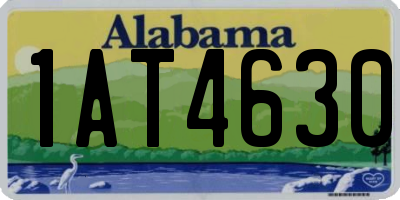 AL license plate 1AT4630