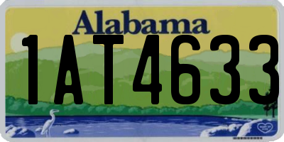 AL license plate 1AT4633