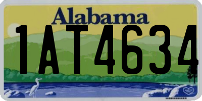 AL license plate 1AT4634