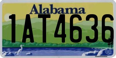 AL license plate 1AT4636