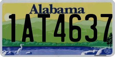 AL license plate 1AT4637