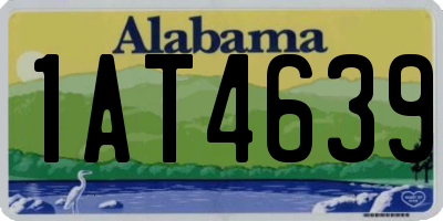 AL license plate 1AT4639