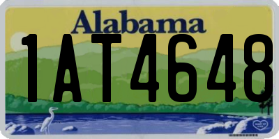 AL license plate 1AT4648