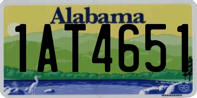 AL license plate 1AT4651