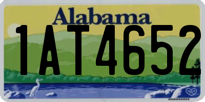 AL license plate 1AT4652