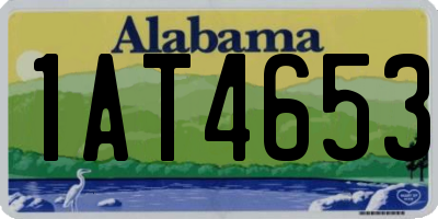 AL license plate 1AT4653