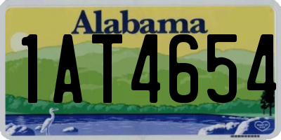 AL license plate 1AT4654
