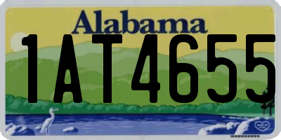 AL license plate 1AT4655