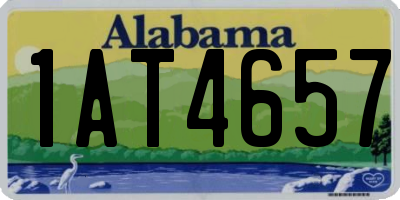 AL license plate 1AT4657