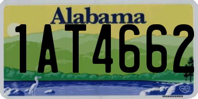 AL license plate 1AT4662