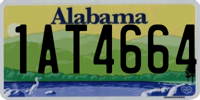 AL license plate 1AT4664